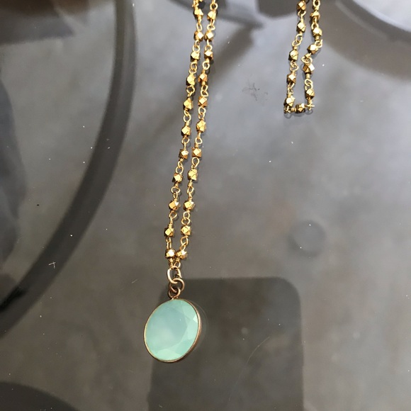 Madewell Jewelry - Just In Gemstone pendant on patterned chain